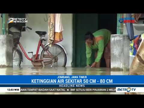 Berita Terbaru 21 Desember 2017 – 8 Desa di Jombang Terendam Banjir