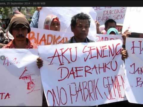 Berita Harian Demo Pabrik Semen Kabupaten Rembang