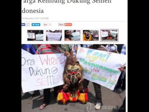 Berita Demo Pabrik Terbaru, Demo Pabrik Semen Kendeng Rambang