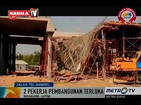 Berita Terbaru Hari Ini – Jalan Tol Ambruk Di Nganjuk