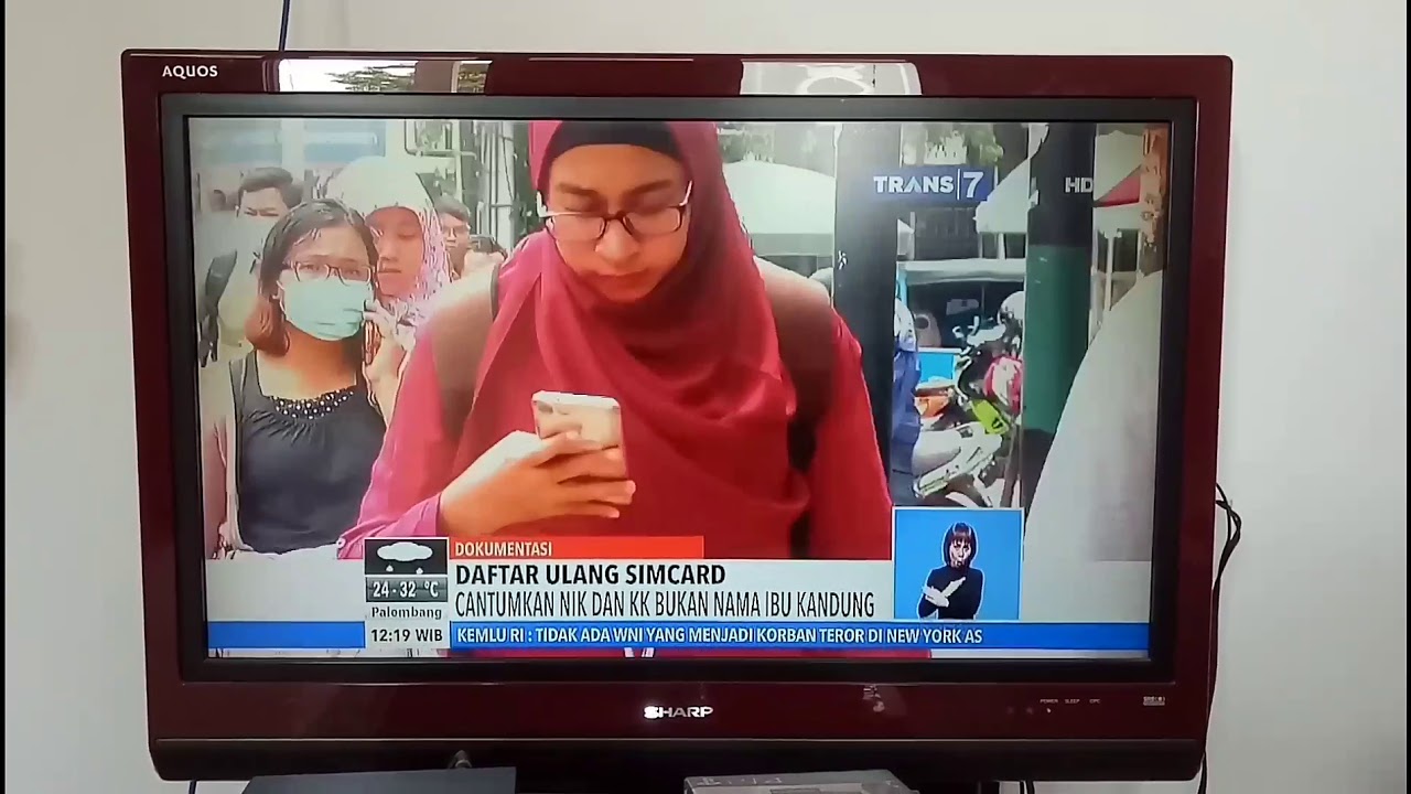 Berita Hoak registrasi kartu atas nama TRANS 7 .