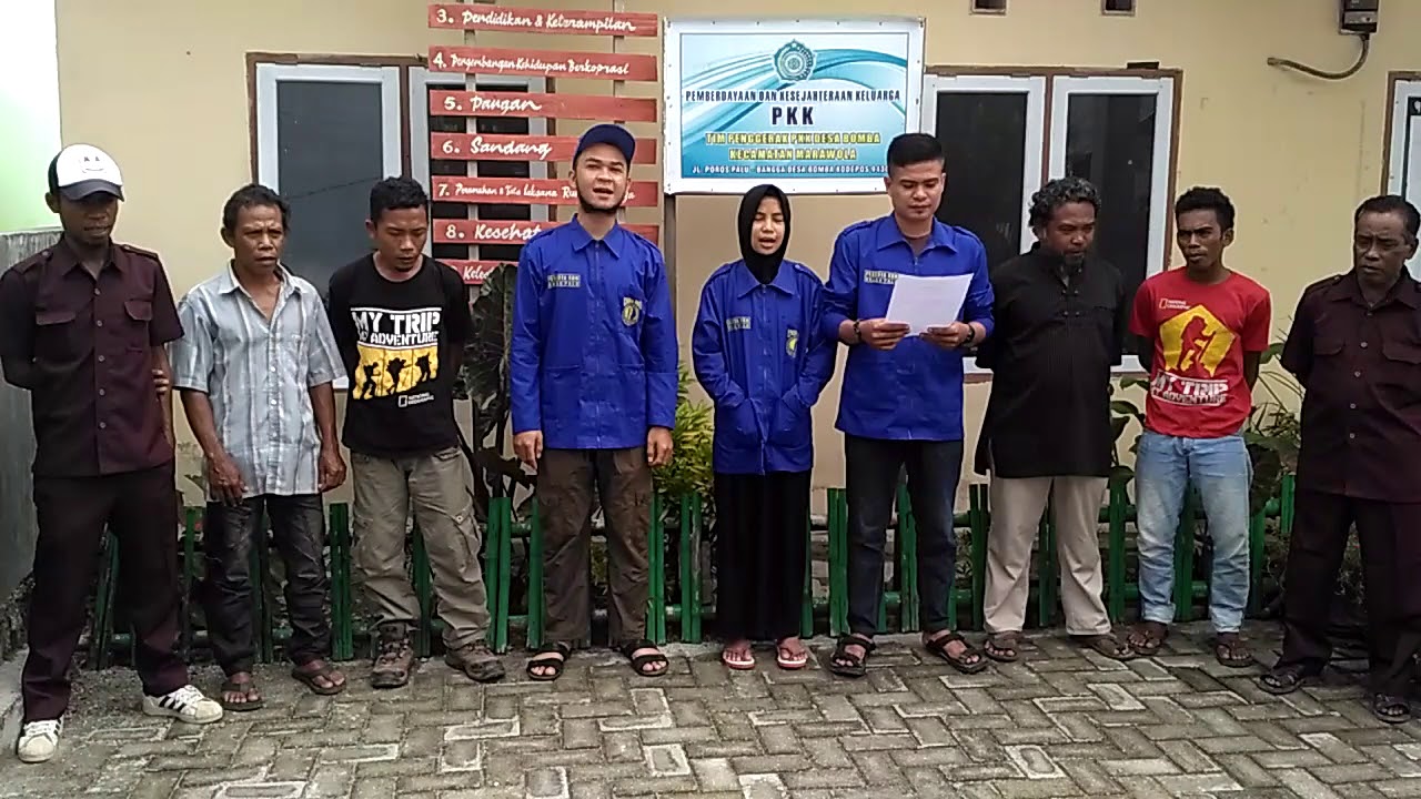 KKN UNISA DAN WARGA DESA BOMBA.DEKLARASI PENOLAKAN BERITA HOAX