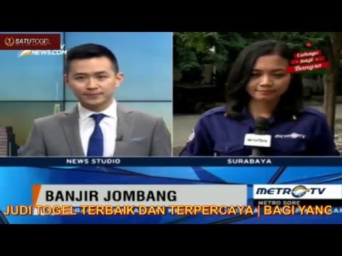 VIDEO BERITA BANJIR DI JOMBANG MELUAS HINGGA KE ENAM DESA | NOMORBUNTUT.COM