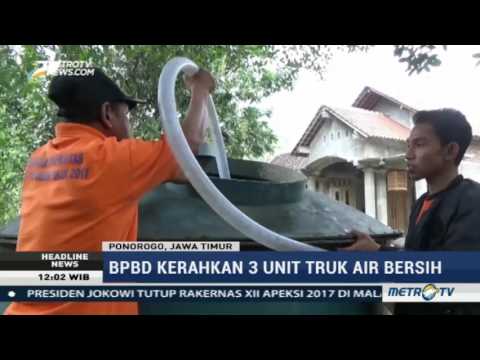 Berita Terbaru 20 Juli 2017 – BPBD Ponorogo Kirim Bantuan Air Bersih ke Dua Desa