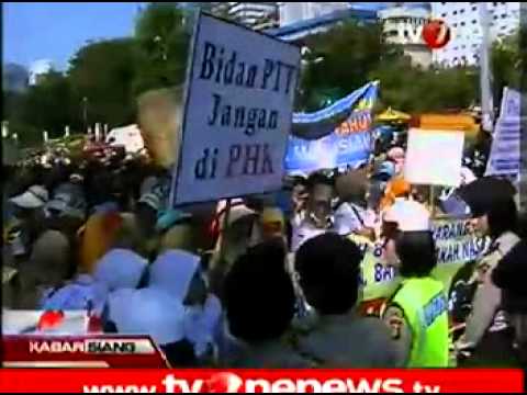 Demo Bidan PTT, Berita Siang TV-One