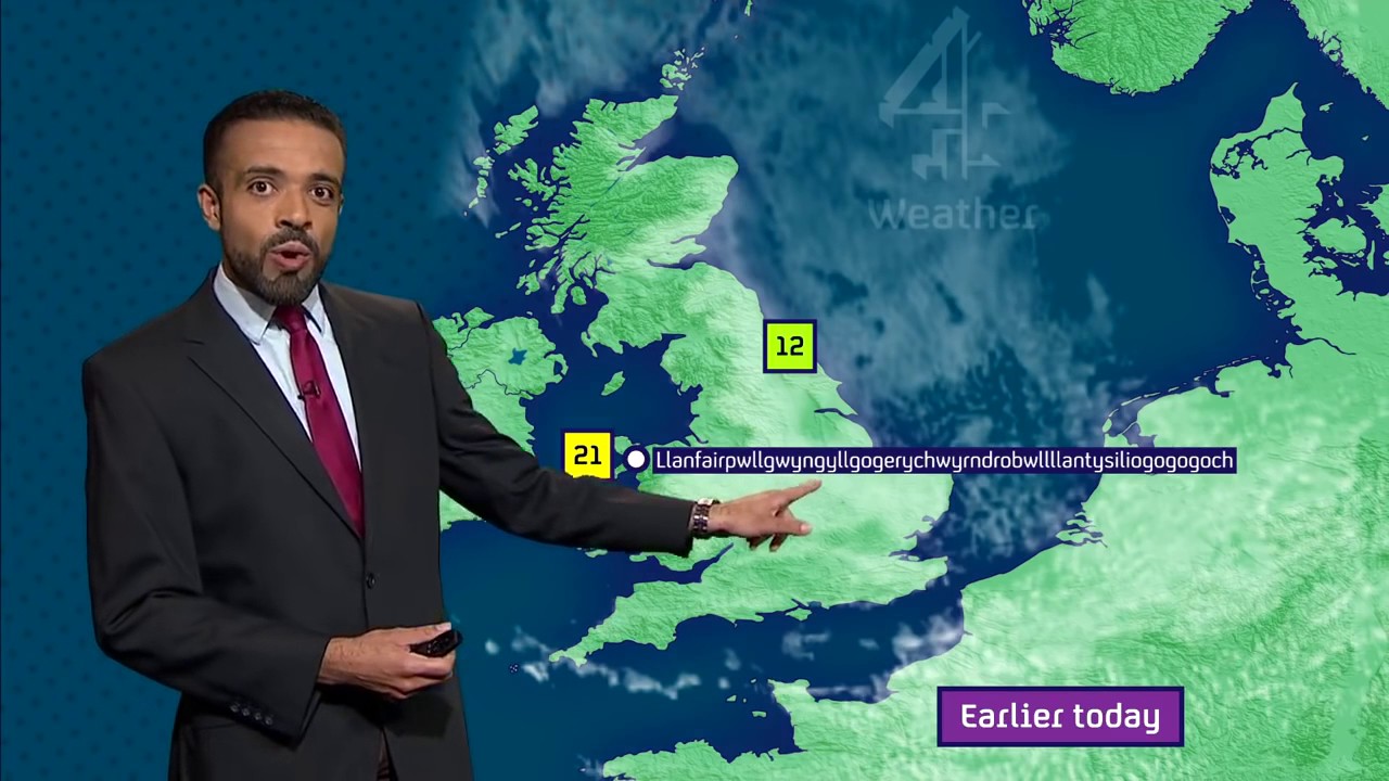 Nama desa tersulit di dunia berhasil disebutkan di berita cuaca