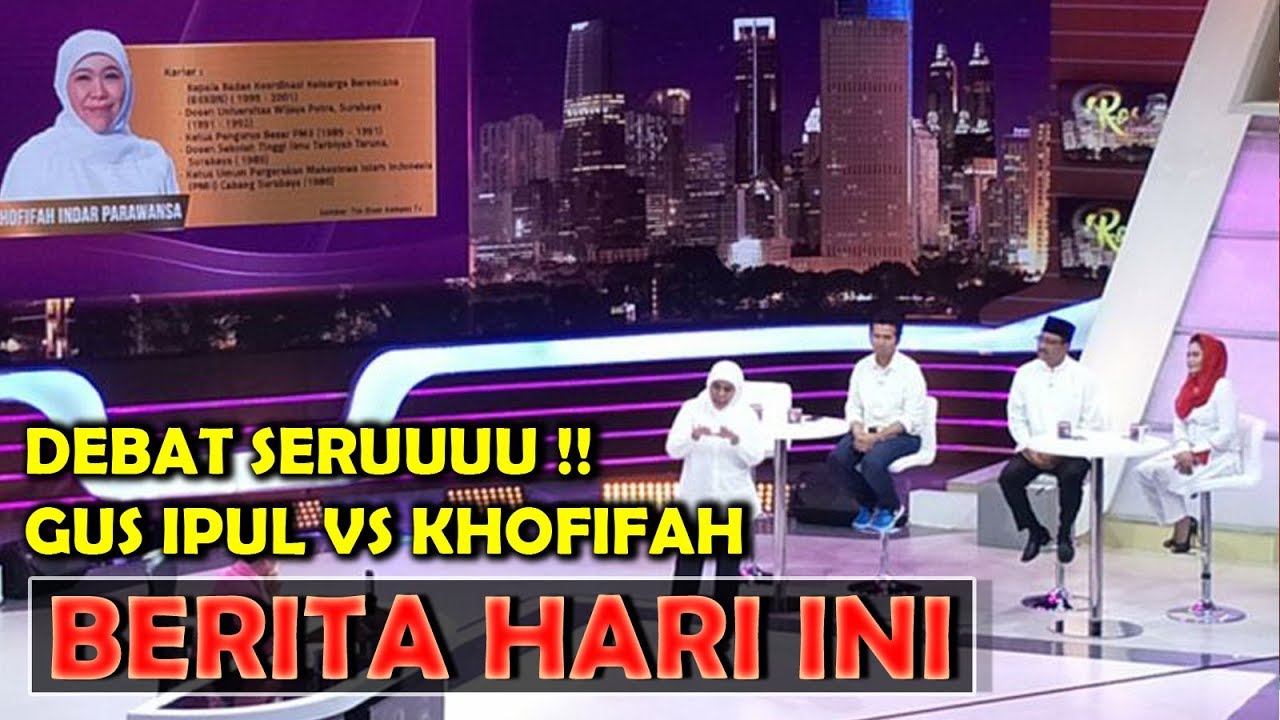 Debat dengan Gus Ipul, Khofifah Soroti Tingginya Angka Kemiskinan | Berita terbaru hari ini