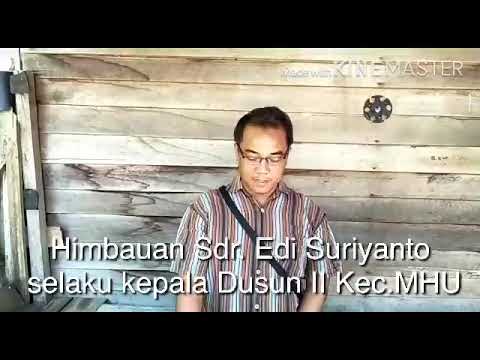 Himbauan lawan berita hoax dari Sdr. Edi Kadus desa Tanjung baik Budi ketapang