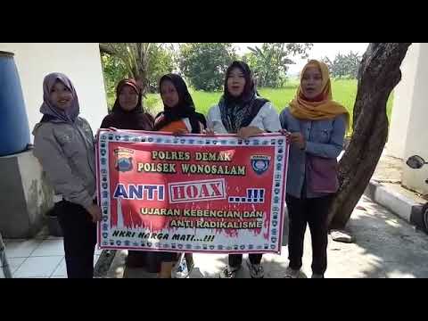 Warga Desa Pilangrejo Wonosalam Demak menolak Berita Hoax