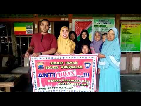 Warga Desa Tlogodowo Wonosalam Demak menolak Berita Hoax