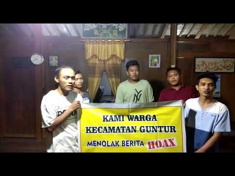 Warga Desa Turitempel Guntur Demak menolak berita Hoax
