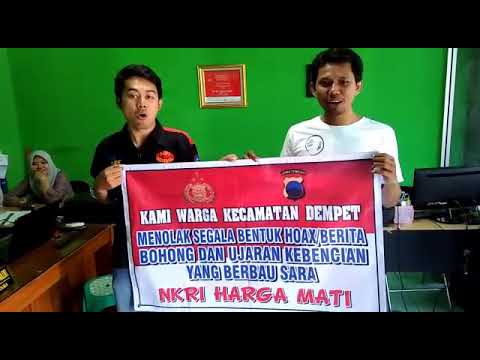 Warga Desa Jerukgulung Dempet Demak menolak berita Hoax