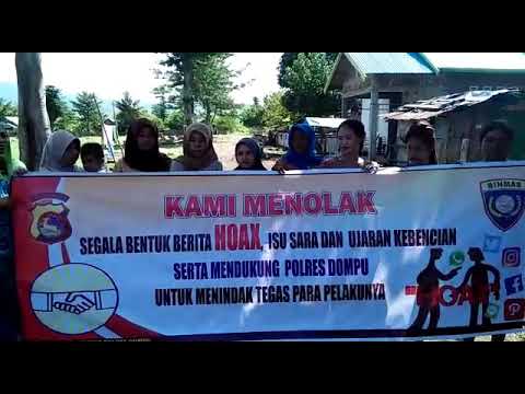 PERNYATAAN SIKAP MASYARAKAT DESA TOLOKALO KEC. KEMPO KAB. DOMPU MENOLAK BERITA BOHONG/HOAX