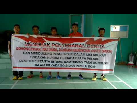 Pernyataan sikap pemuda desa WARINGIN kec. Suralaga menolak berita bohong/hoax