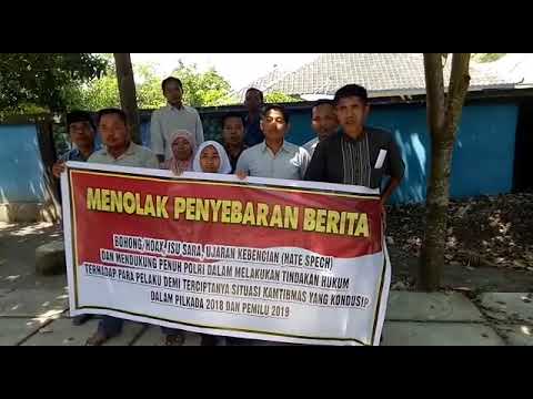 Pemerintahan Desa Korleko Selatan Lotim menolak ujaran kebencian atau berita Hoax