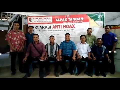 Perangkat Desa SedahKidul kec. Purwosari kab. Bojonegoro menolak adanya berita hoax