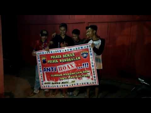 Karangtaruna Desa Mranak Wonosalam Demak menolak berita Hoax