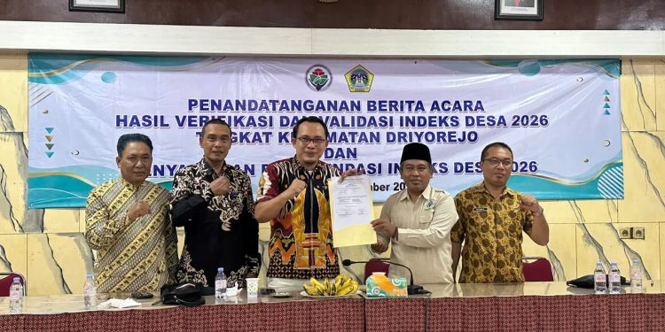 Pendataan Terbaik Dan Penandatanganan BA Indeks Desa, Kecamatan Driyorejo 2026